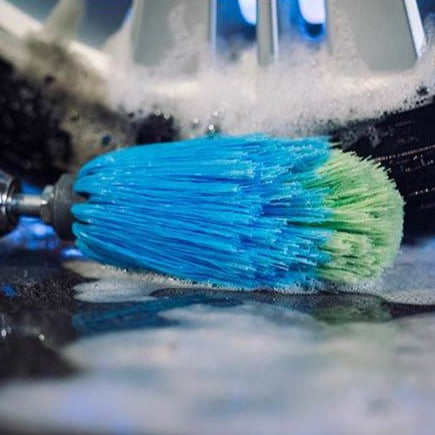 Twisstar roterende fælgbørste blå, kort