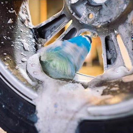 Twisstar roterende fælgbørste blå, kort