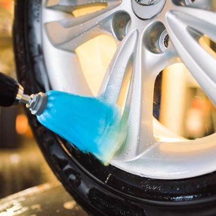 Twisstar roterende fælgbørste blå, kort