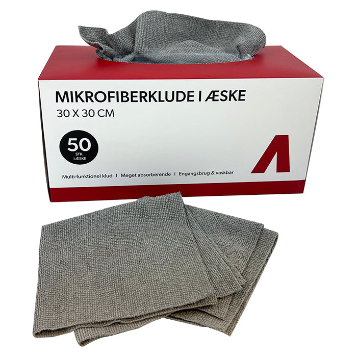 Mikrofiberklude i kasse 50 stk. - Carbix
