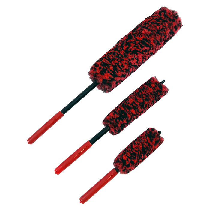 Fælgbørstesæt i mikrofiber 3 stk - Carbix